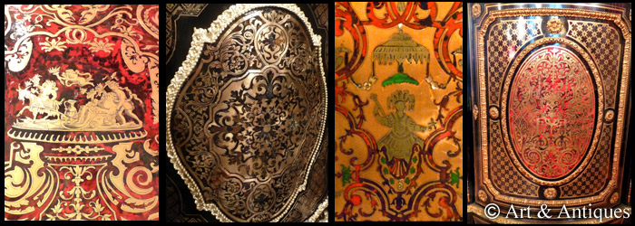 Détail marqueterie Boulle