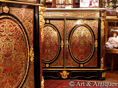 Marqueterie Boulle : partie et contre partie